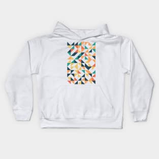 Cool Geometric Colourful Triangle Pattern Kids Hoodie